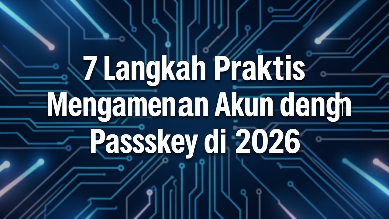 7 Langkah Praktis Mengamankan Akun dengan Passkey di 2026