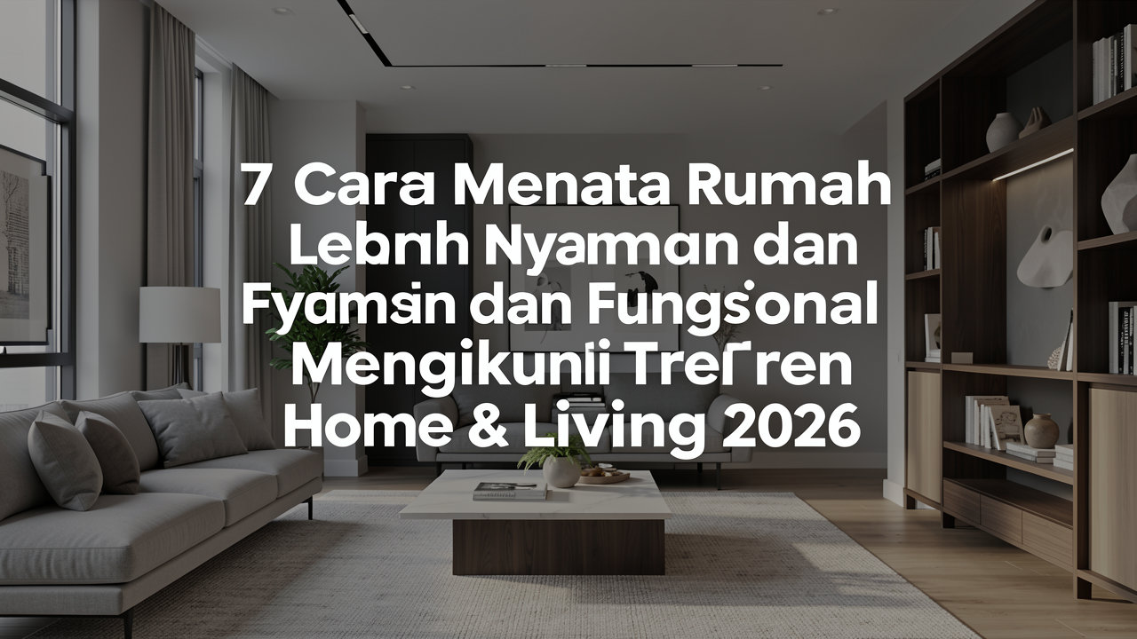 7 Cara Menata Rumah Lebih Nyaman dan Fungsional Mengikuti Tren Home & Living 2026